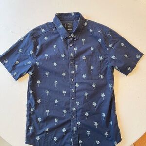 Men's Surf bundle Navy Blue Palm Tree Print Shirt